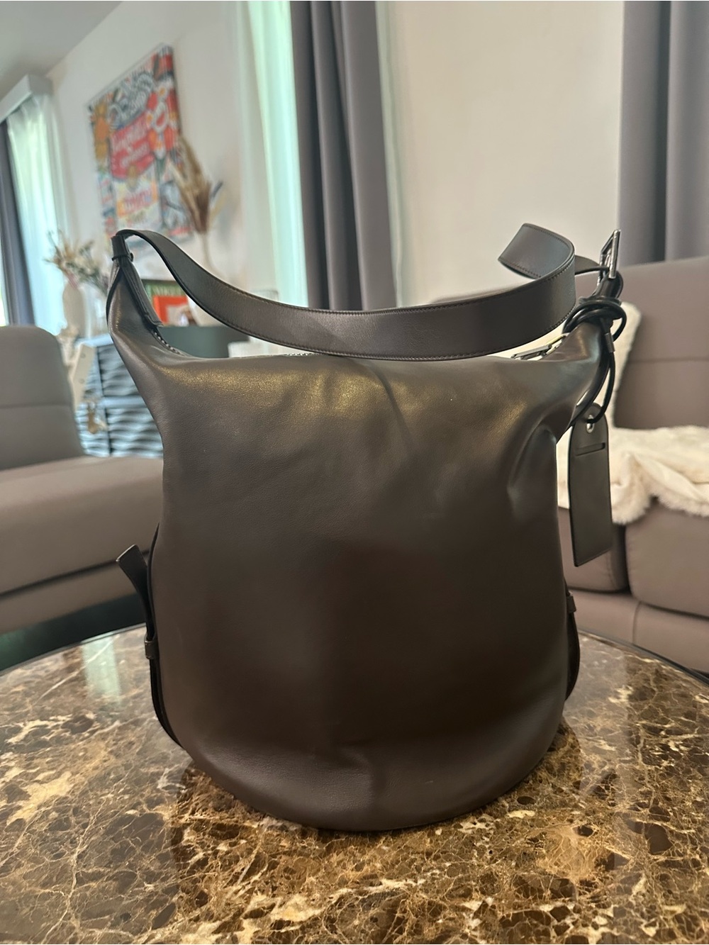 Tom Ford Black Leather Shoulder Bag
